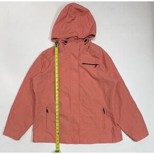Eddie Bauer‎ Water Resistant Full Zip Hoodie Coral Women's XL Nylon
